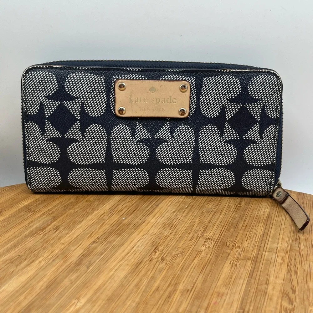 Kate Spade‎ Pebbled Leather Large Continental Wallet Clutch Purse